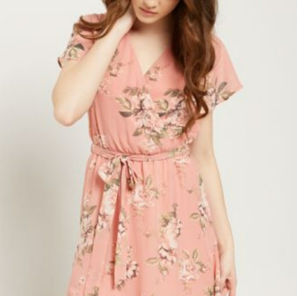 Light pink floral dress